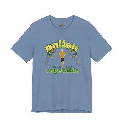 Pollen Counts as a Vegetable - Male Runner T-Shirt Chicken and Rural Homestead Graphic tee Cornbread Creek