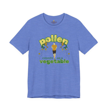 Pollen Counts as a Vegetable - Male Runner T-Shirt Chicken and Rural Homestead Graphic tee Cornbread Creek