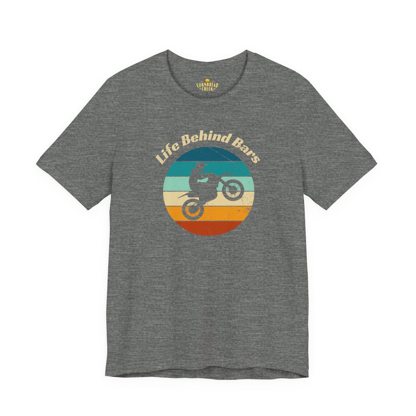 Life Behind Bars (Motorcycle) T-Shirt Chicken and Rural Homestead Graphic tee Cornbread Creek