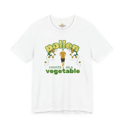 Pollen Counts as a Vegetable - Male Runner T-Shirt Chicken and Rural Homestead Graphic tee Cornbread Creek