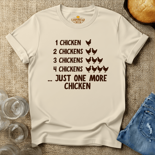 One Chicken, Two Chickens... T-Shirt Chicken and Rural Homestead Graphic tee Cornbread Creek