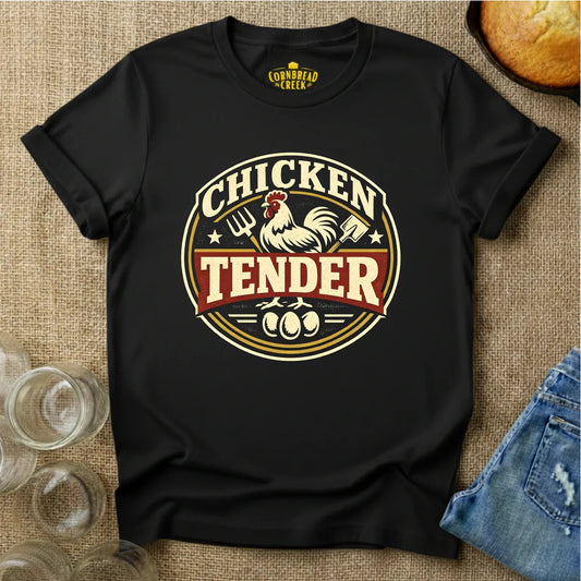Chicken Tender T-Shirt Chicken and Rural Homestead Graphic tee Cornbread Creek