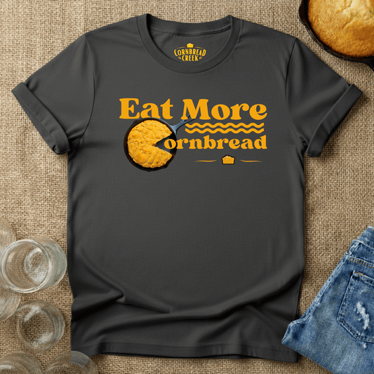 Eat More Cornbread T-Shirt Chicken and Rural Homestead Graphic tee Cornbread Creek