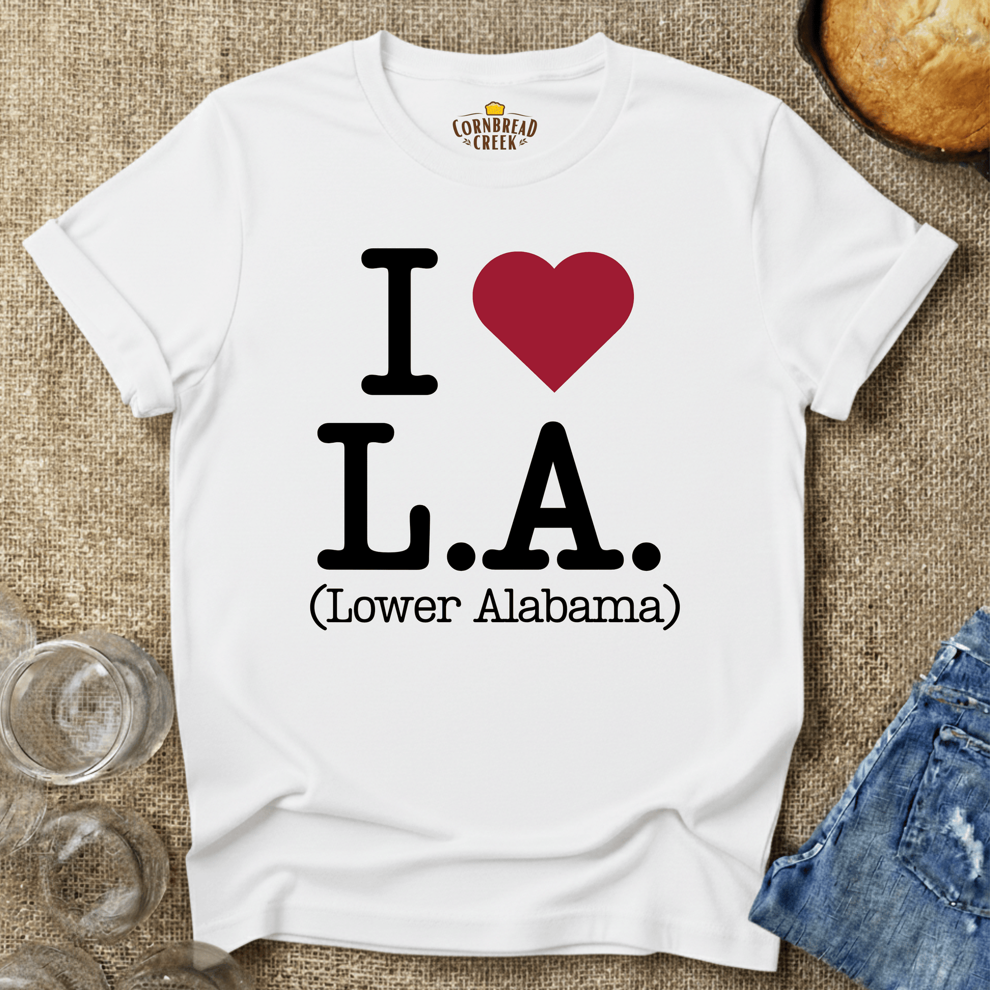I Heart Lower Alabama T-Shirt Chicken and Rural Homestead Graphic tee Cornbread Creek