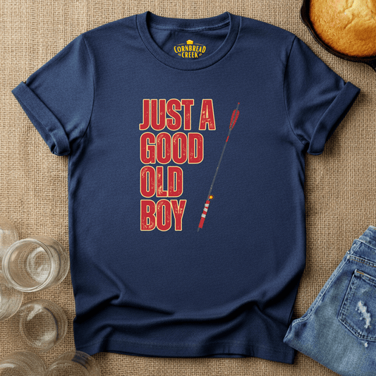 Just A Good Old Boy T-Shirt Chicken and Rural Homestead Graphic tee Cornbread Creek