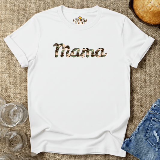 Mama Camo T-Shirt Chicken and Rural Homestead Graphic tee Cornbread Creek
