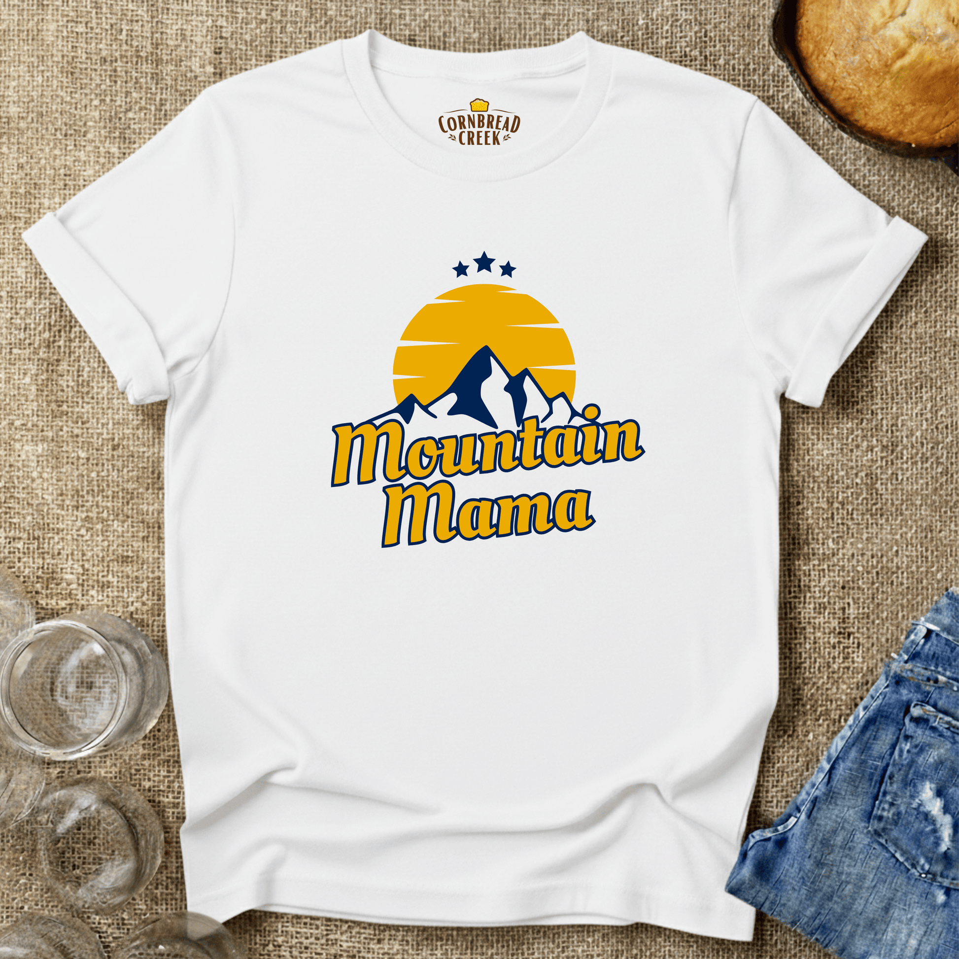 Mountain Mama T-Shirt Chicken and Rural Homestead Graphic tee Cornbread Creek