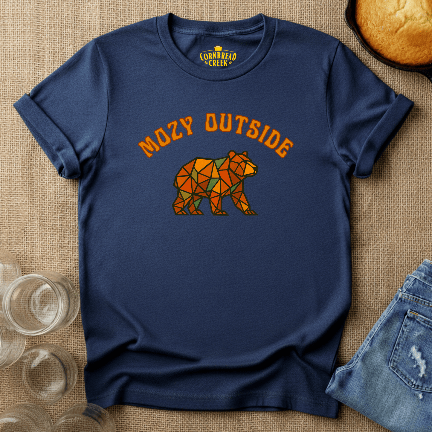 Mozy Outside T-Shirt Chicken and Rural Homestead Graphic tee Cornbread Creek