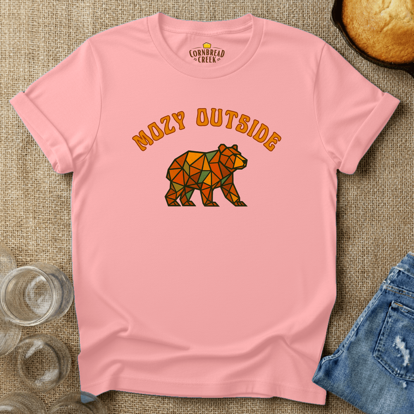 Mozy Outside T-Shirt Chicken and Rural Homestead Graphic tee Cornbread Creek