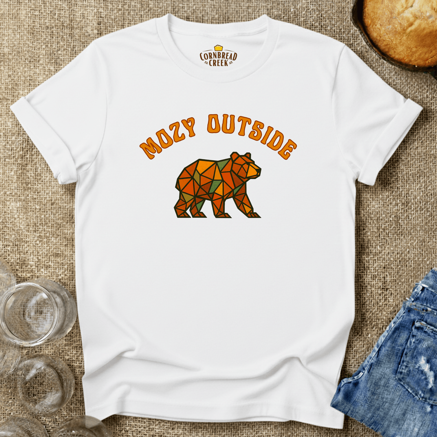 Mozy Outside T-Shirt Chicken and Rural Homestead Graphic tee Cornbread Creek