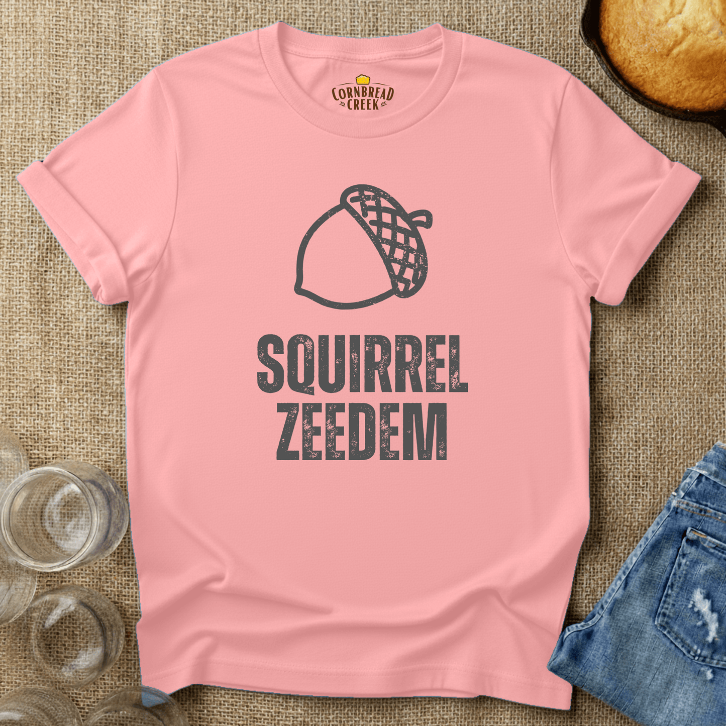Squirrel Zeedem T-Shirt Chicken and Rural Homestead Graphic tee Cornbread Creek