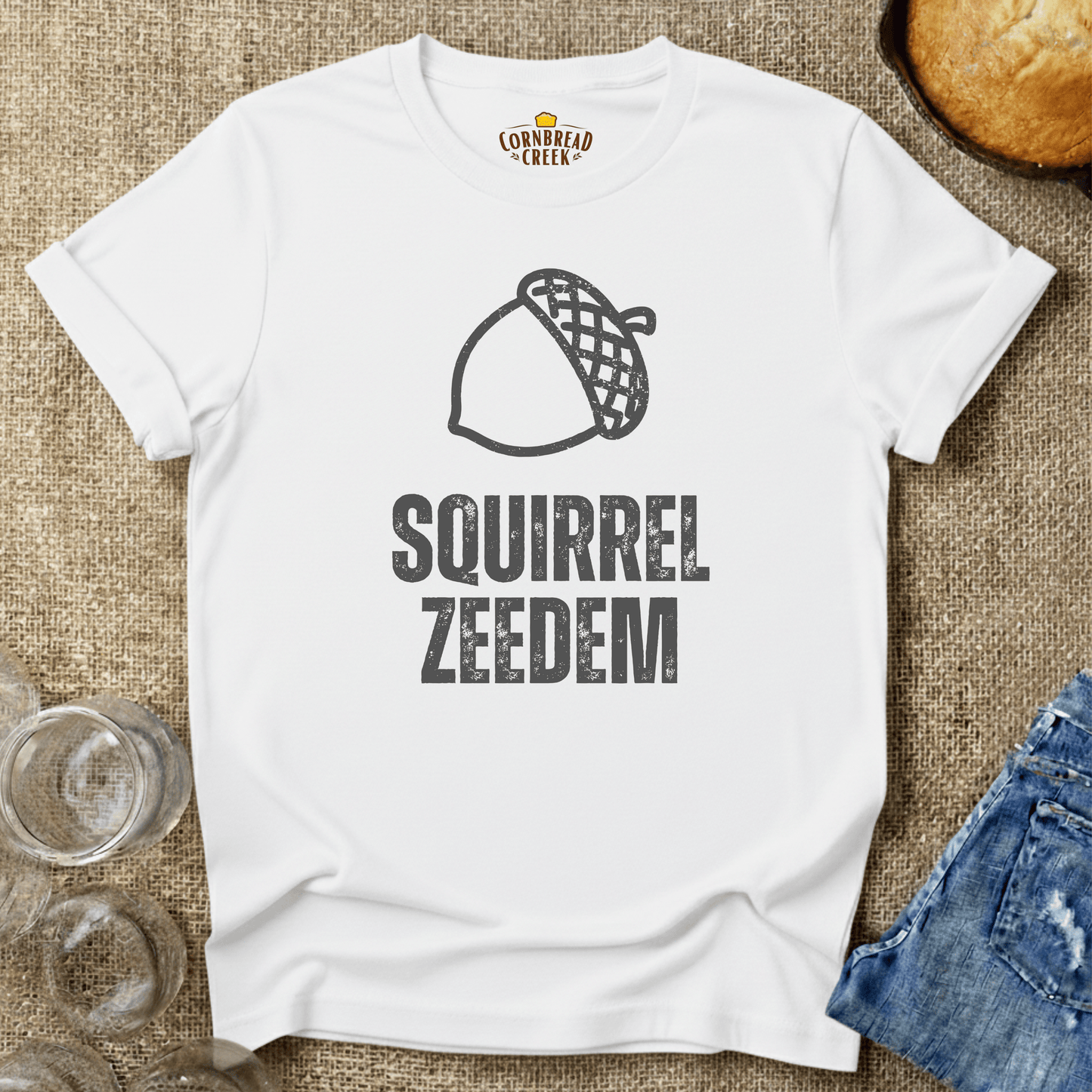 Squirrel Zeedem T-Shirt Chicken and Rural Homestead Graphic tee Cornbread Creek