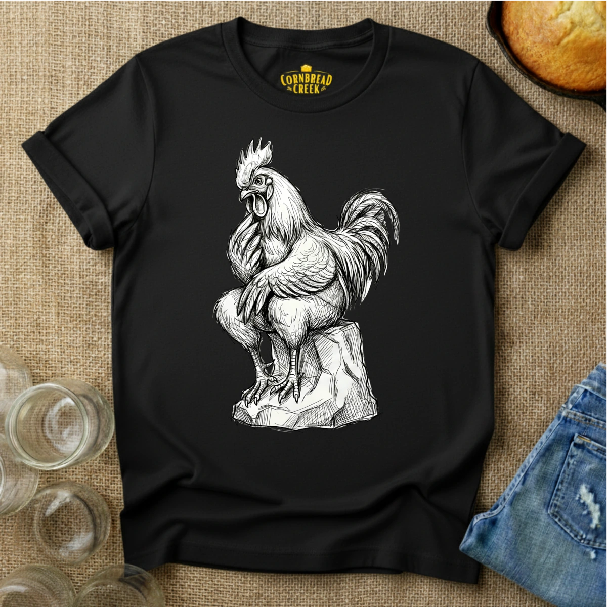 The Thinker - Rooster Edition