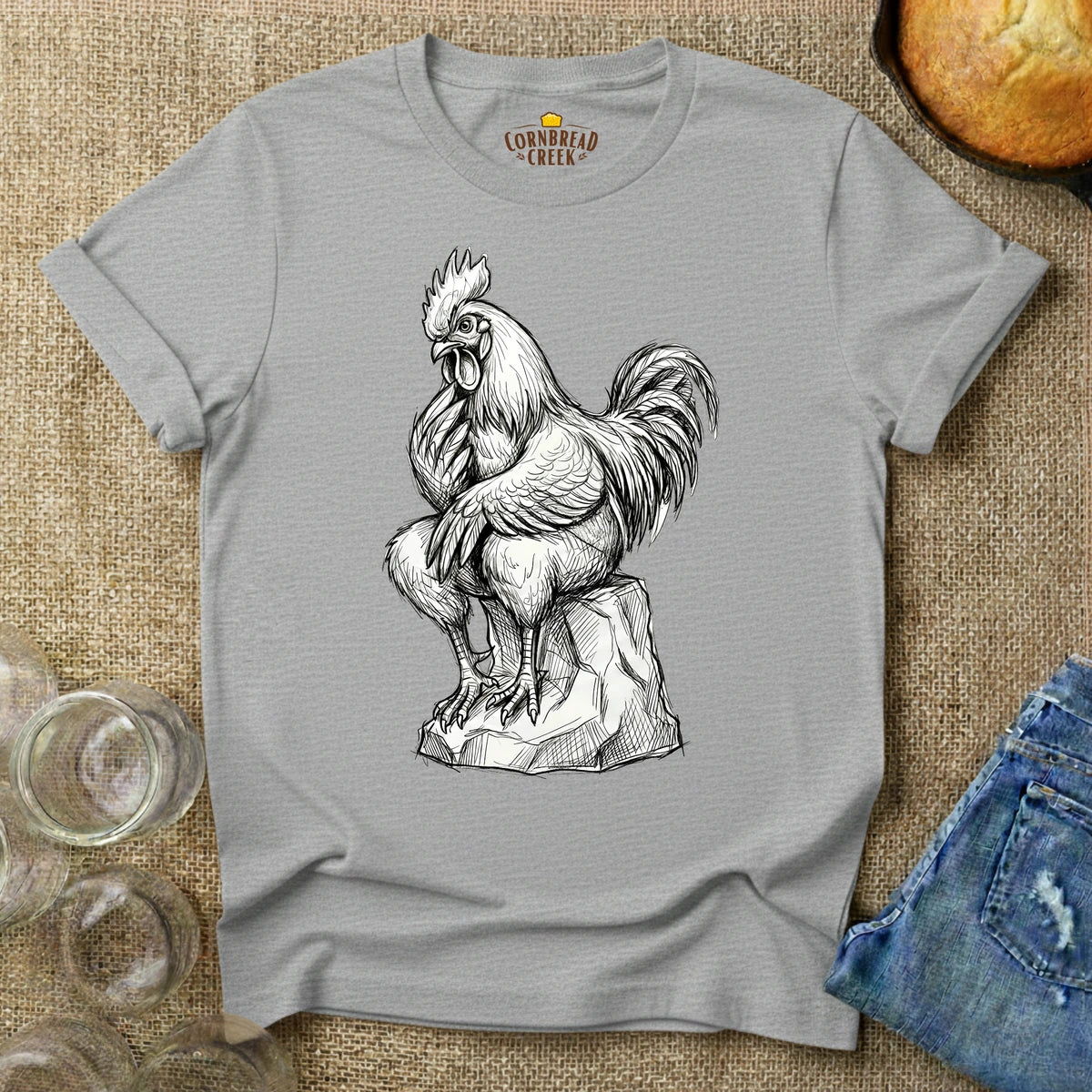 The Thinker - Rooster Edition