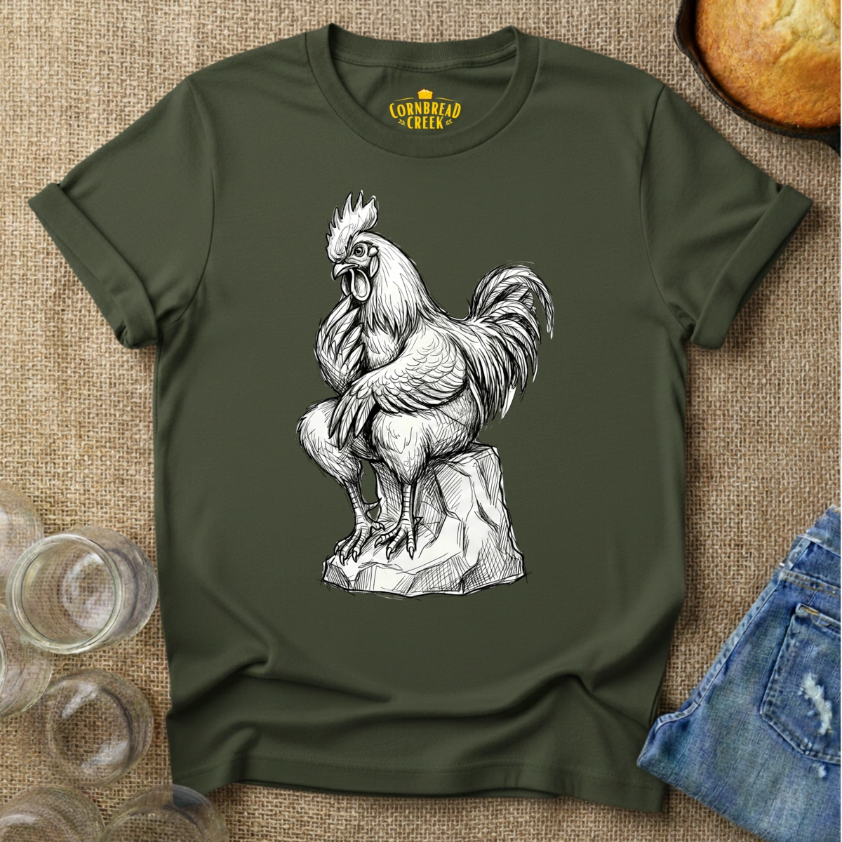 The Thinker - Rooster Edition