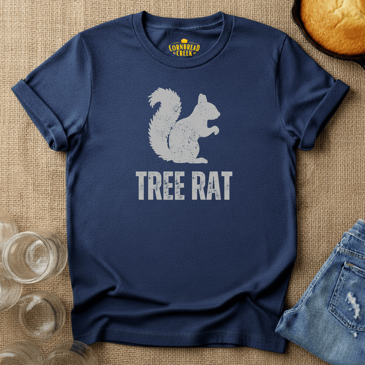 Tree Rat T-Shirt Chicken and Rural Homestead Graphic tee Cornbread Creek