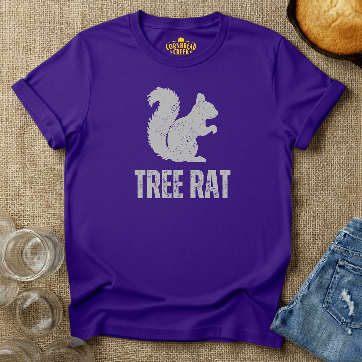 Tree Rat T-Shirt Chicken and Rural Homestead Graphic tee Cornbread Creek