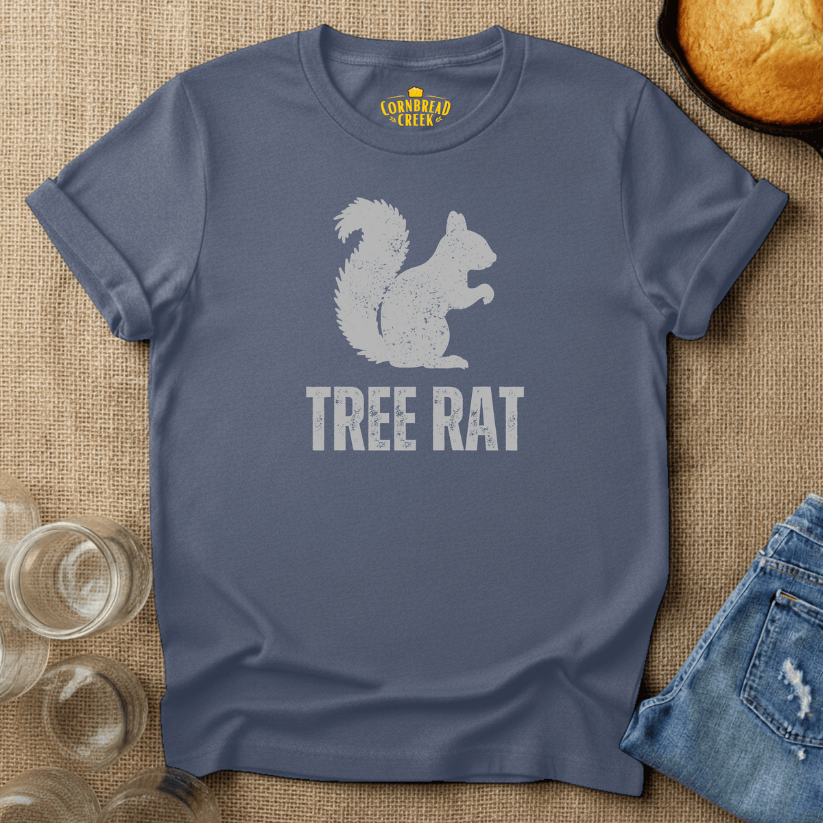 Tree Rat T-Shirt Chicken and Rural Homestead Graphic tee Cornbread Creek